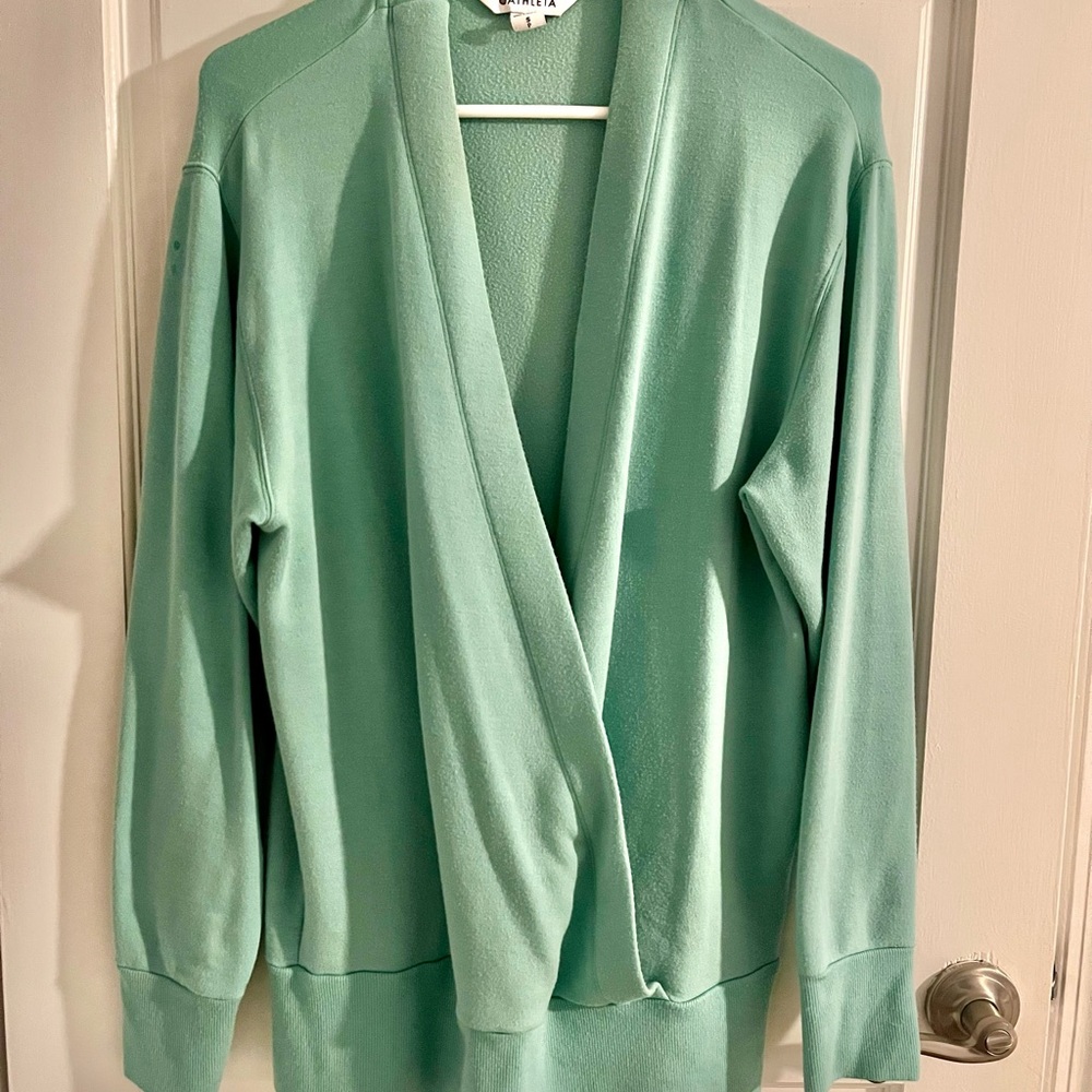 Athleta Mint Green Cardigan Sweater